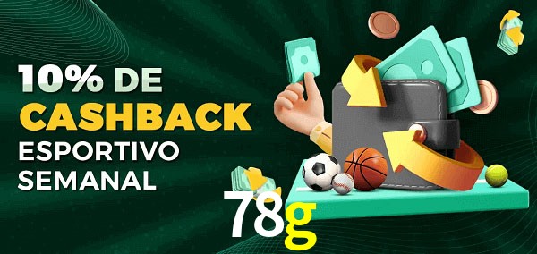 10% de bônus de cashback na 78g